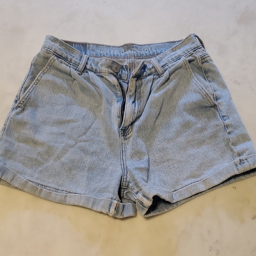 American Eagle Outfitters Light Blue Denim Shorts